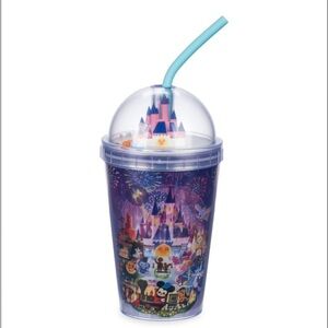 Disney Parks Fantasyland Castle Tumbler with Straw by Joey Chou - 14oz